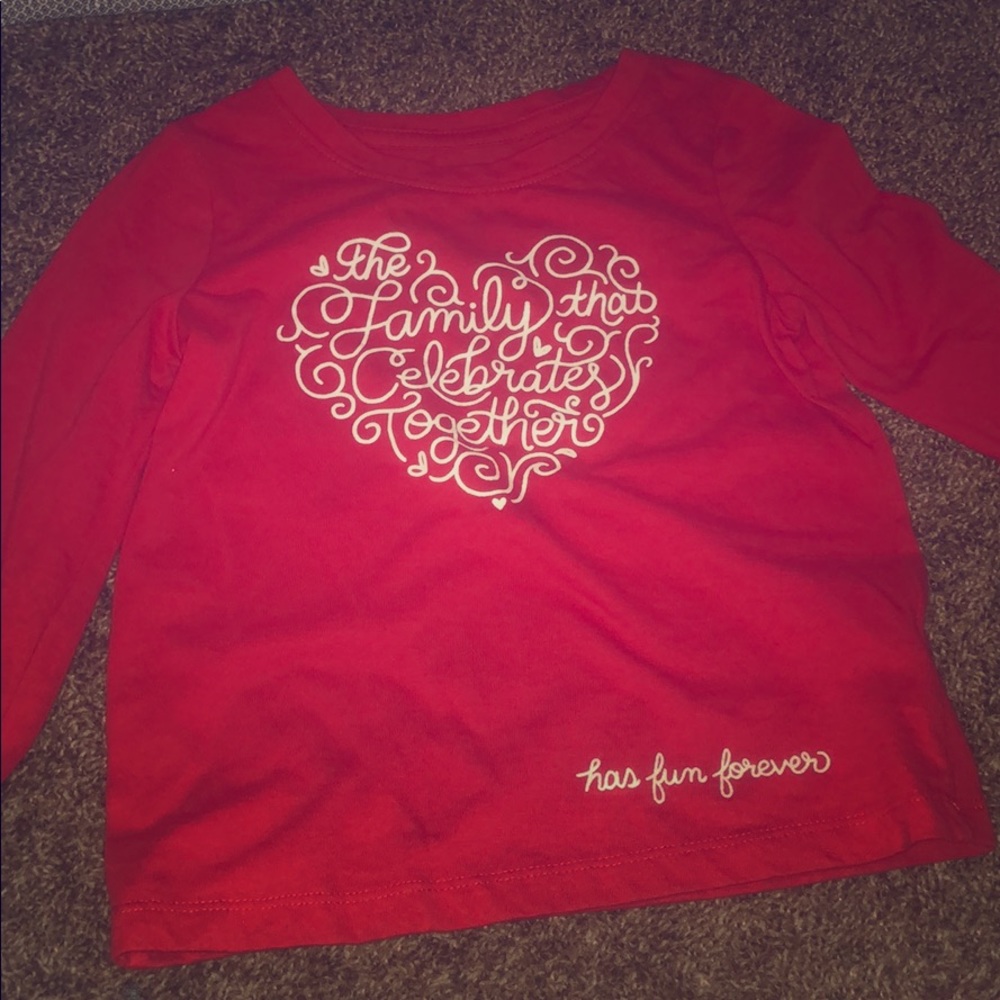 Long sleeve girls shirt